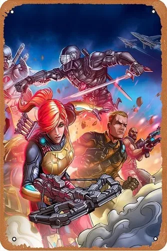 Gi Joe Strikes 2022 Movie Poster Retro Metal Tin Sign Wall Art