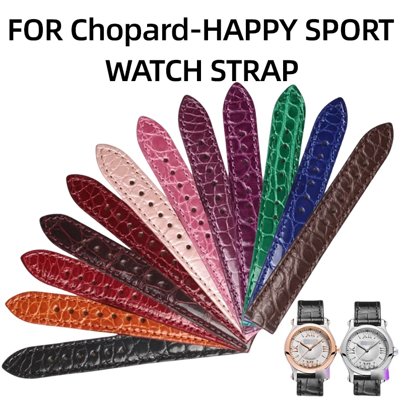 Correa de reloj de piel ALLIGATOR CHOPARD HAPPY SPORT 278573/278559