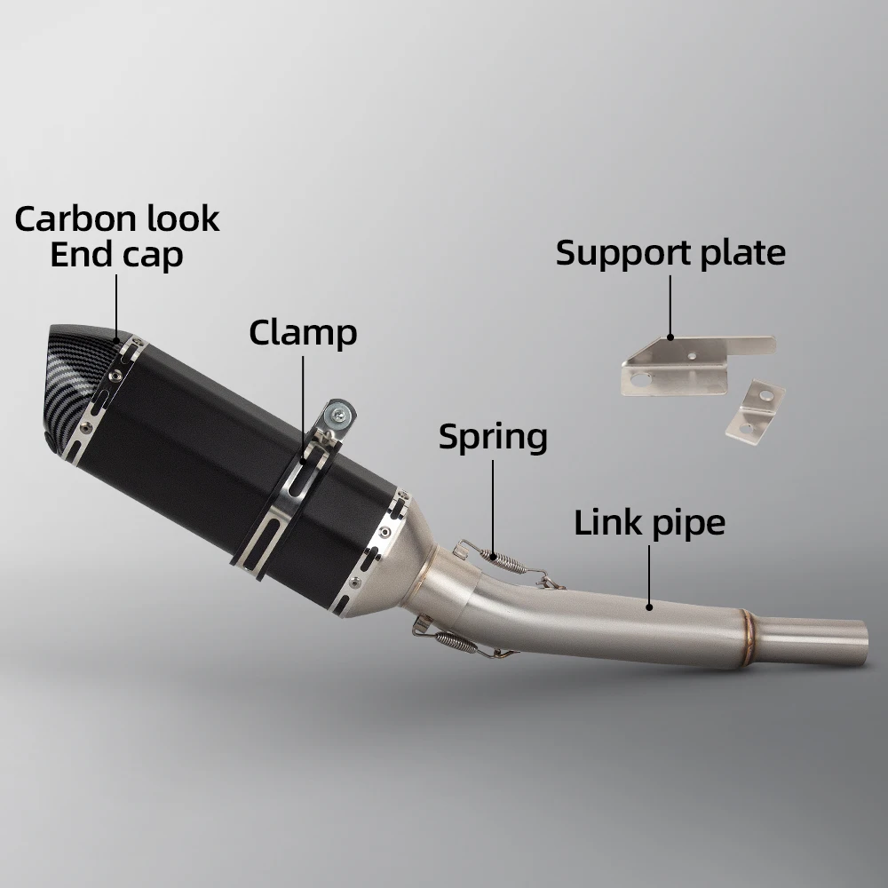 For Bajaj PULSAR NS200 motorcycle modified with straight exhaust connection manifold middle section exhaust stainless steel