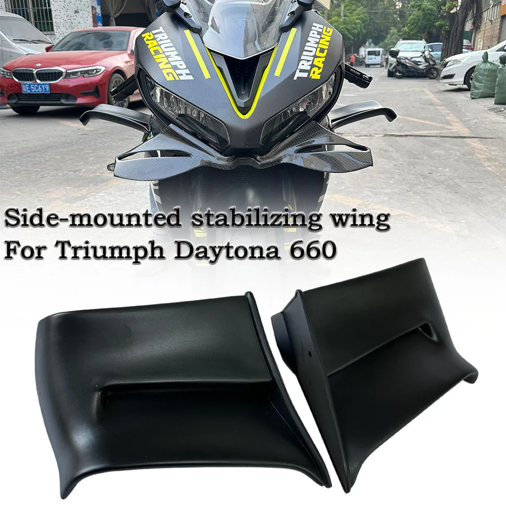 Motorcycle fairing component - Fixed airfoil - For the Triumph Daytona 660 2024-2025 - Aerodynamic wing panel side wing spoiler