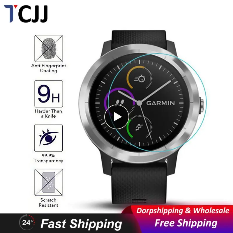 1~40PCS 9H Premium Tempered Glass For Garmin Vivoactive3 Watch 0.26mm HD Scratch-resistant Smartwatch Screen Protector Film