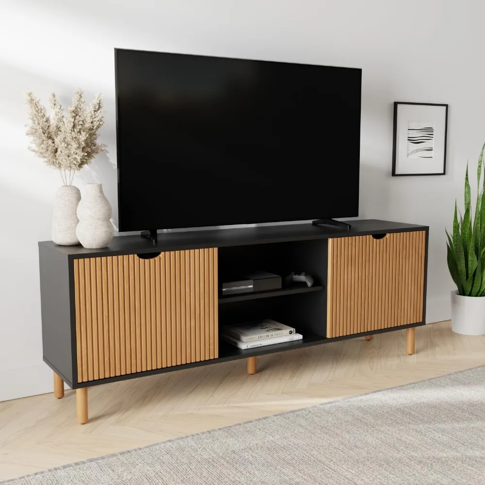 Modern Fluted Tv St… - image