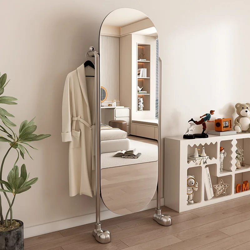 

Full-length mirror Floor-to-ceiling mirror Home bedroom Wall full-length mirror Hanging hanger Integrated