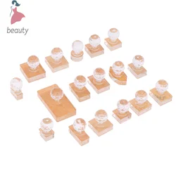 Crystal Powder Press Stamp Tool Powder Press Mold Makeup Eyeshadow Foundation Highlighter Repairing Tool Powder Press Stamp