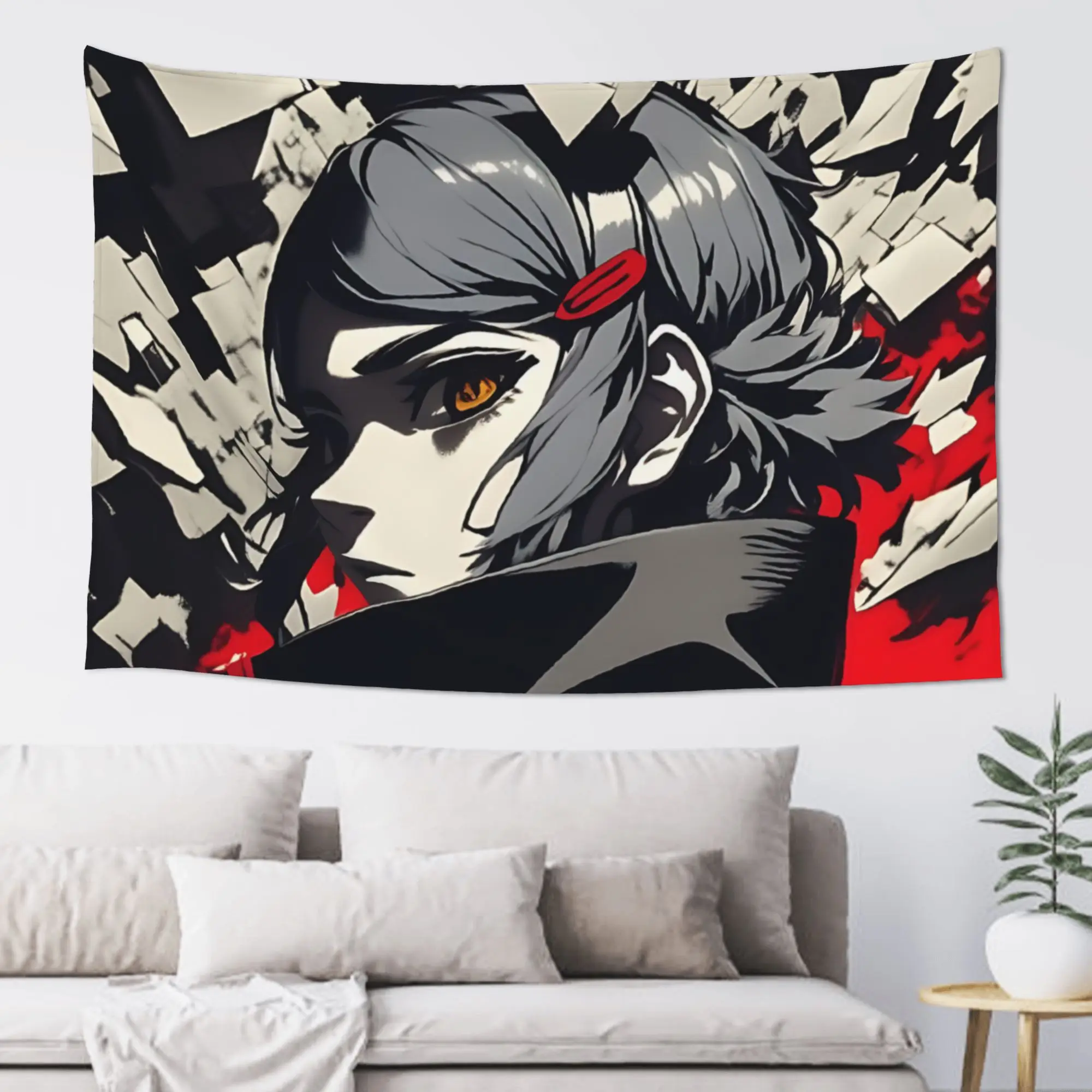 Cutecore Naruto Anime Theme Tapestry Bedroom Decoration  Wall Hanging Blanket Tapestry Cool Stuff For Room