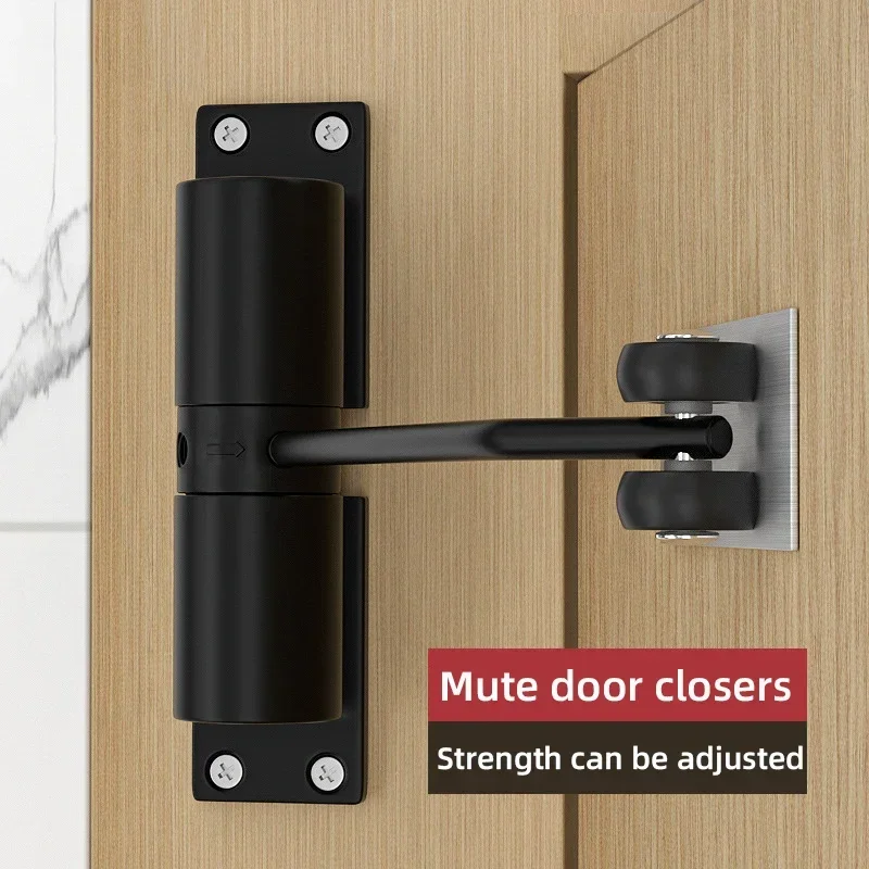 Penutup permukaan penutup dapat diatur otomatis keselamatan tugas berat penutup musim semi untuk eksterior Interior penutup pintu hitam