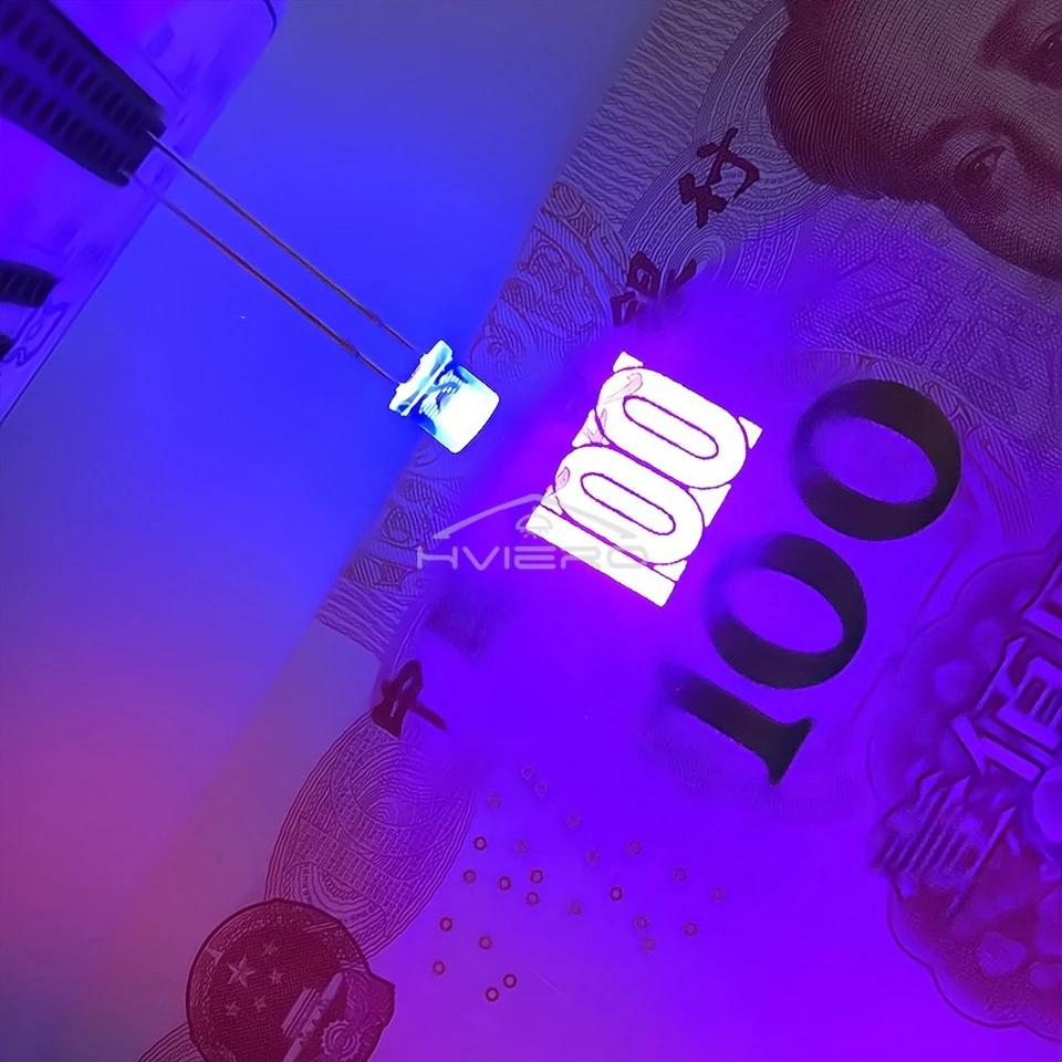 100x 5mm Warmweiße LED-Dioden – Flache Linse, 3000K, 1000-1500mcd, Superhell, Für DIY & Elektronik