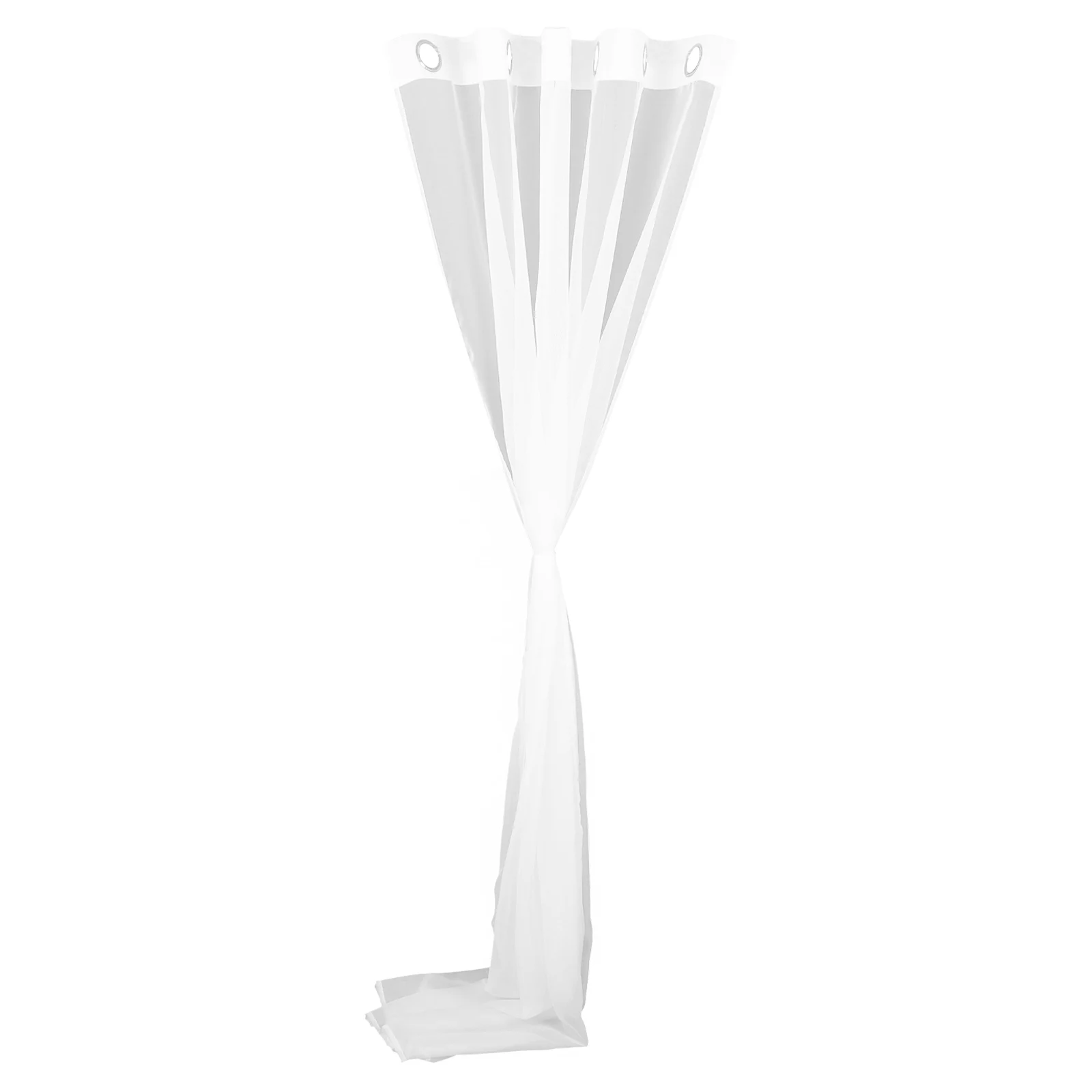 

Translucent White Sheer Curtains Light Filtering Thin Fabric Bedroom Window Decor Kitchen Balcony Privacy Semi Blackout Easy