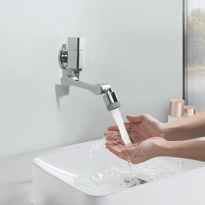 

Настенный одиночный смеситель для холодной воды 360° ° Вращающийся смеситель, бытовые смесители для раковины, смесители для умывальника в ванной комнате