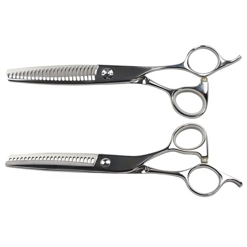 

6.0" Professional Hairstyle Trimming Scissors VG10 Stainless Steel Sharp Pit Scissors Barber Thinning Shears