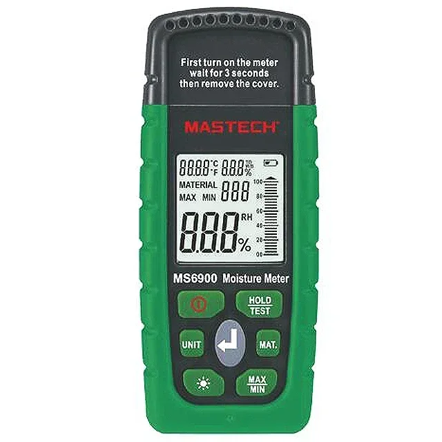 MASTECH MS6900 Multifunction Moisture Multimeter Portable LCD Digital Hygrometer