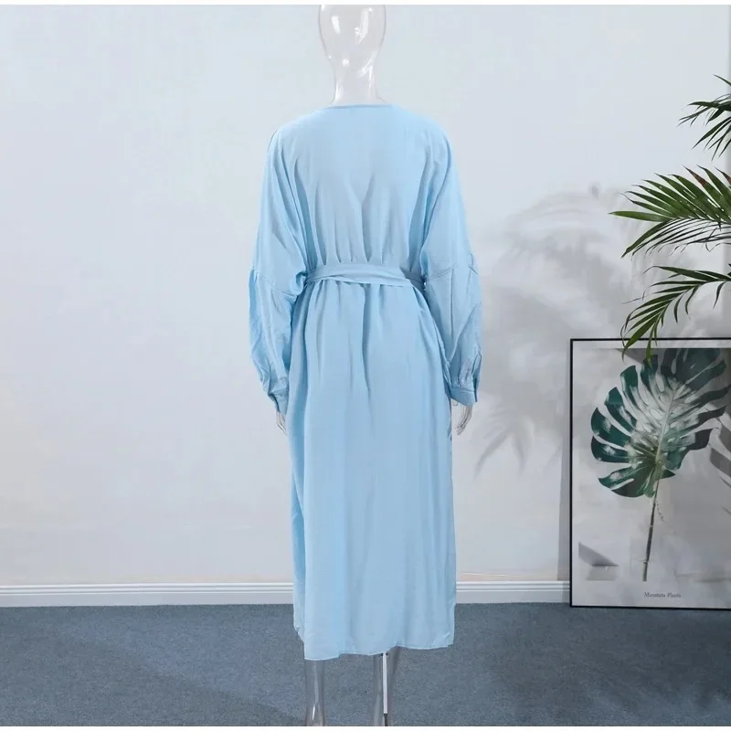 موضة سترة طويلة مجموعة تي شيرتات قصيرة للأطفال النساء بالون الأكمام الدانتيل يصل سراويل قصيرة الصلبة مجموعات 2025 الصيف سيدة أنيقة 2 قطعة الدعاوى