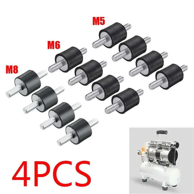 Imagem -06 - Conjunto de Amortecedor de Borracha Unidades Amortecedor de Vibração Bloco Silencioso Amortecedor de Metal de Borracha m5 m6 m8 Máquinas de Solda Elemento de Amortecimento