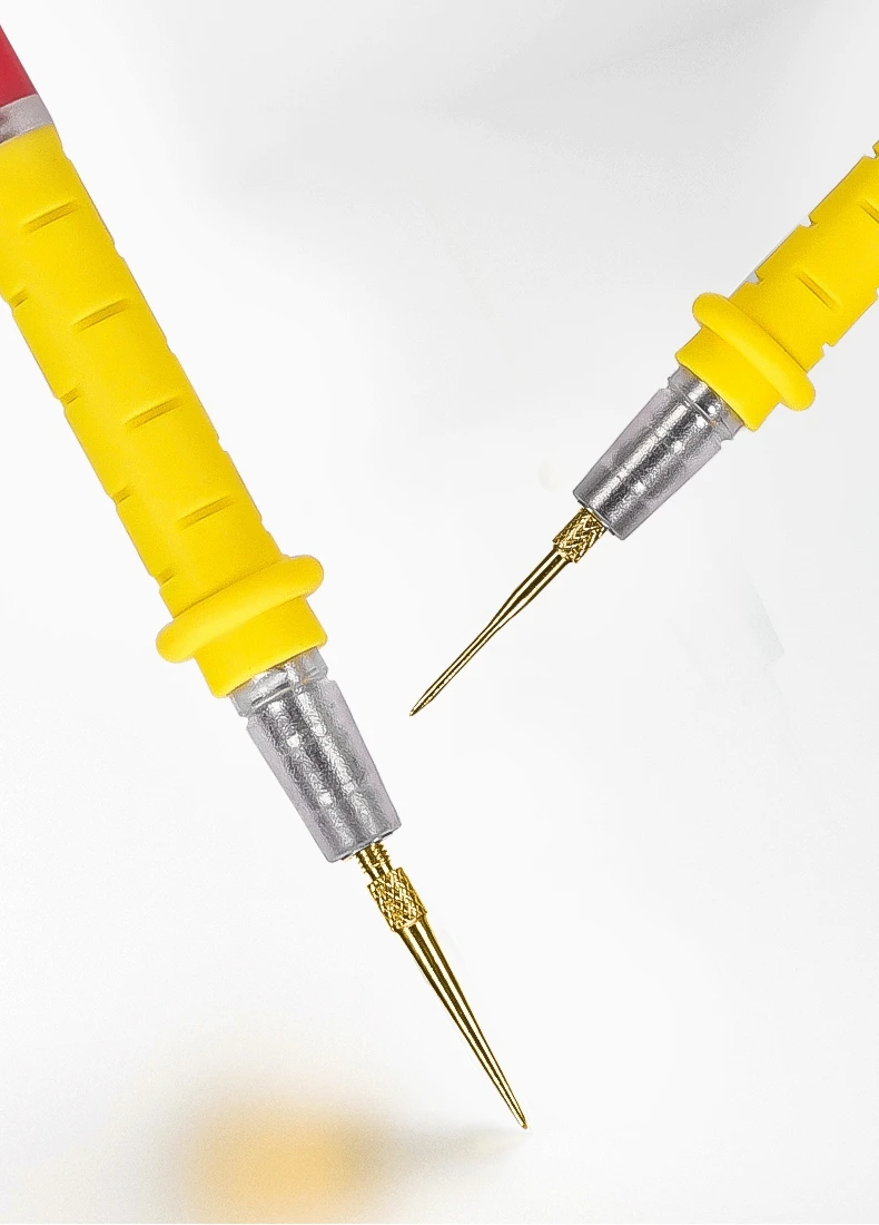Präzise, scharfe Messleitungen für Multimeter, flexible Silikonkabel, austauschbare Kupferspitzen, elektrisches Testkabel-Set. – Detail 3