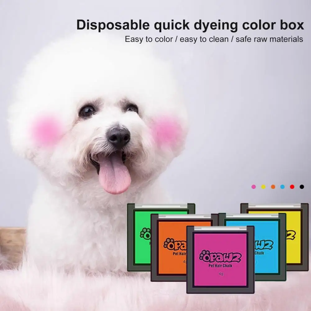 Pet Hair Dye Single Color Pet Blush Fast Dyeing Pet Supplies Hair Coloring Powder Pet Hair Dyeing Powder Pet Hair Colorant