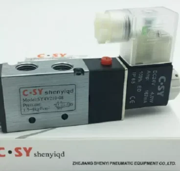 C.SY solenoid directional valve SY4V210-08 SY4V420-15  SY4V410-15 SY4V310-10 SY4V110-06 SY3V110-06 AC220V DC24V