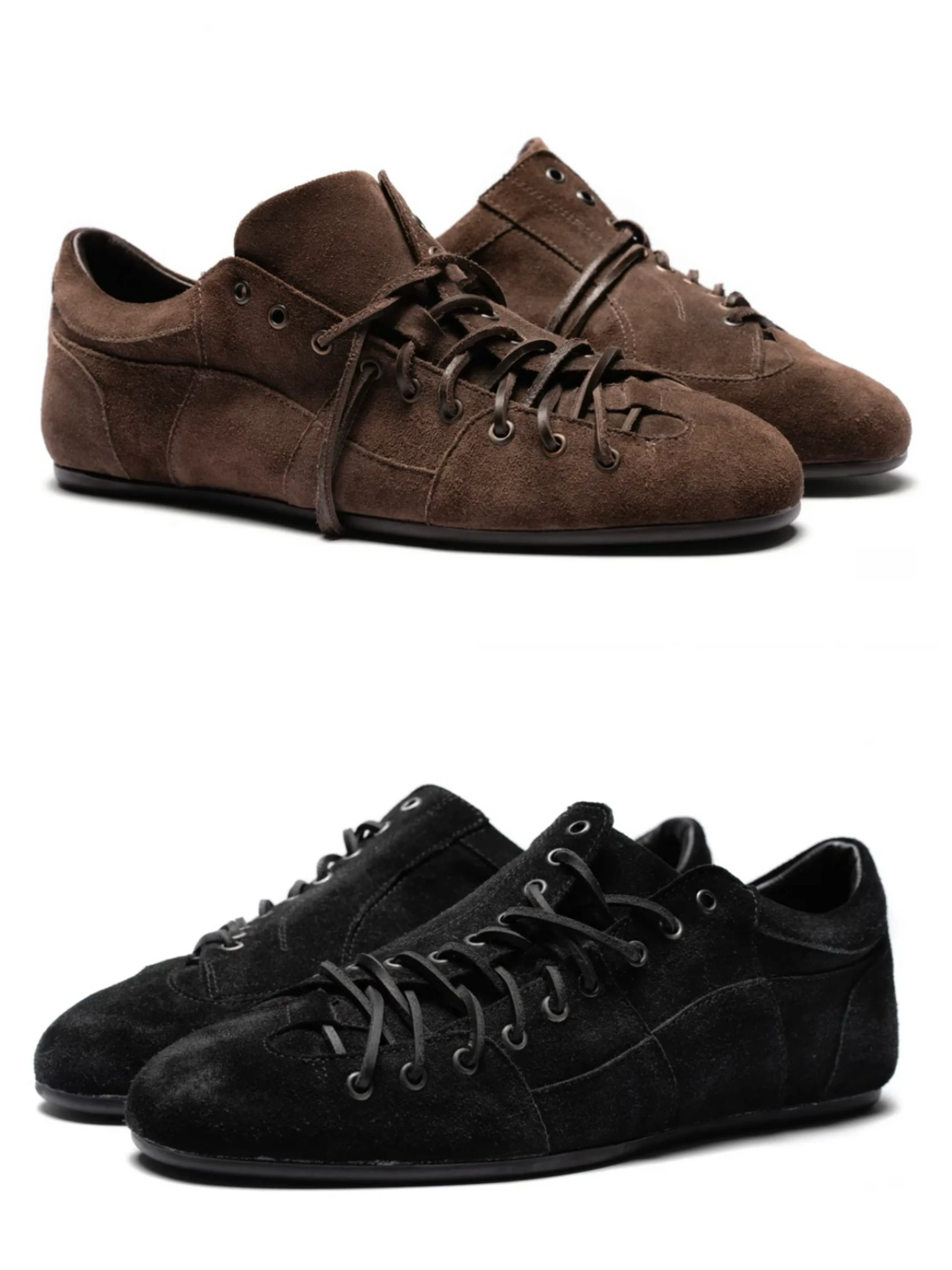 No Faith Studios Alien Deconstruction Suede Flat Soccer Training Top Layer Cowhide Vintage Sneakers