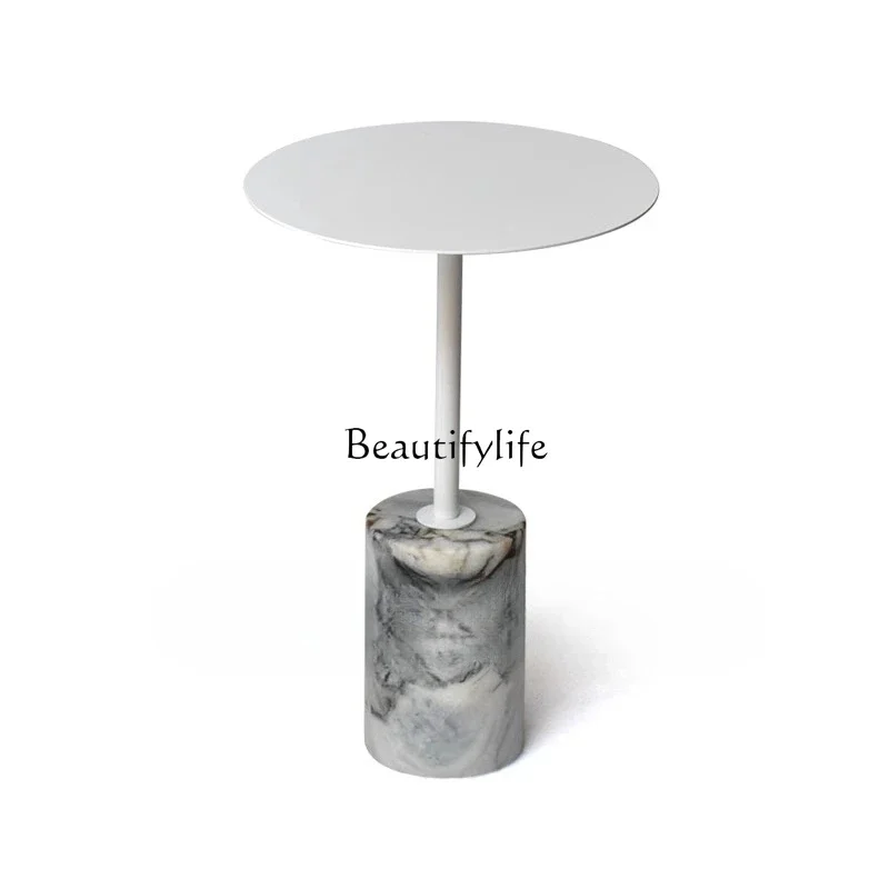

FG52*Marble sofa side few luxury stone Nordic modern side table coffee table
