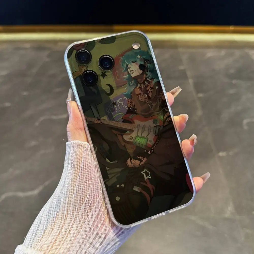 حافظة هاتف كارتون S-Sally Face SF لهاتف آيفون 17,16,15,14,13,12,11 Pro,Max,Plus,X,XS,XR,SE4,E غطاء ناعم شفاف صغير