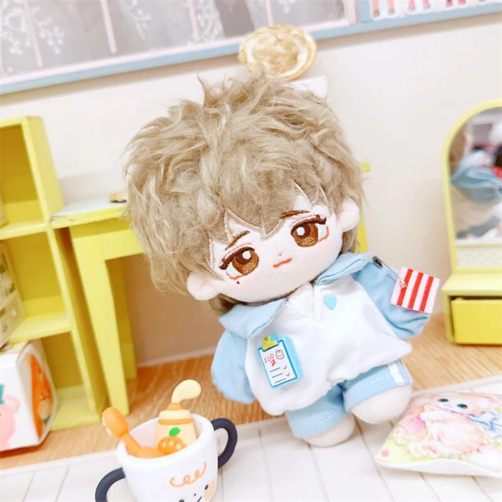 ぬいぐるみぬいぐるみ 10 センチメートル人形服 Tシャツパーカーピンク Tシャツパンツセットかわいい漫画無属性人形服ままごと