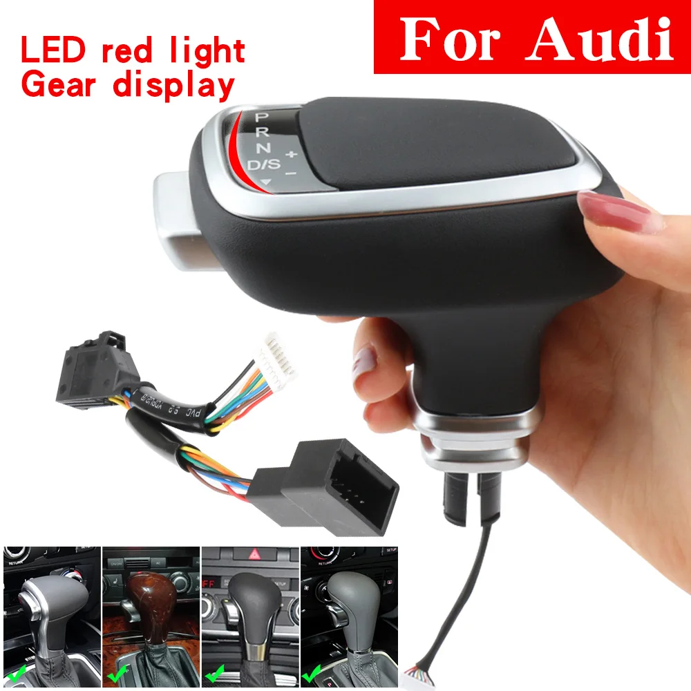 Voor Audi A6 C7 C6 A4 A7 A5 Q5 Q7 S5 Crystal Led Kleurrijke Pookknop Auto Automatische Transmissie Upgrade onderdelen Modificatie