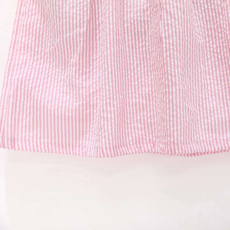 فستان بناتي صيفي جديد بألوان وردية جميلة بياقة بيتر بان فستان حفلات للأطفال فساتين تنكرية للفتيات الصغيرات #6