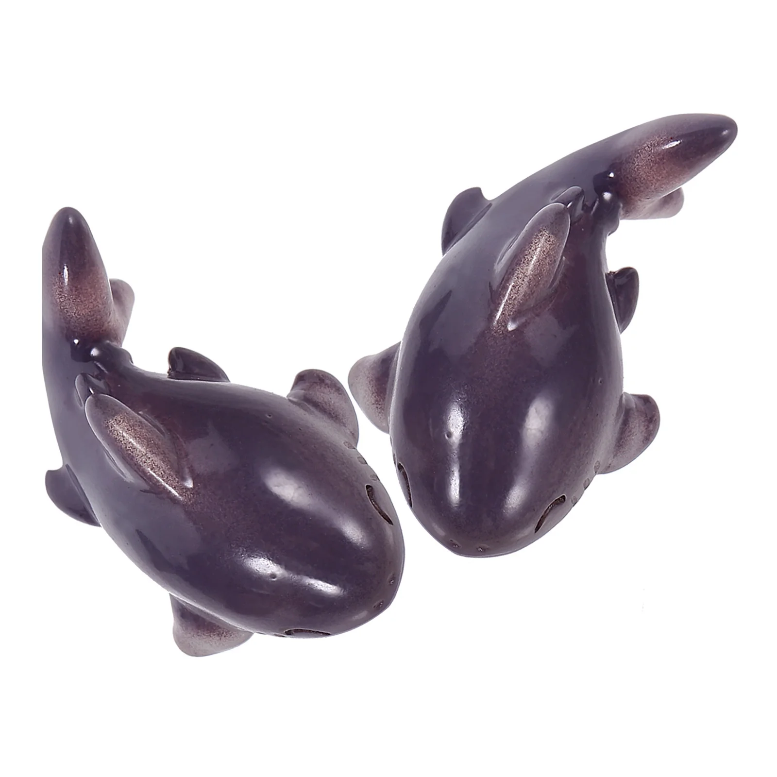 

2pcs Miniature Figurines Resin Tiny Decorations For Home Micro Landscape Mini Shark Statues Animal Ornament Bulk Shark Models