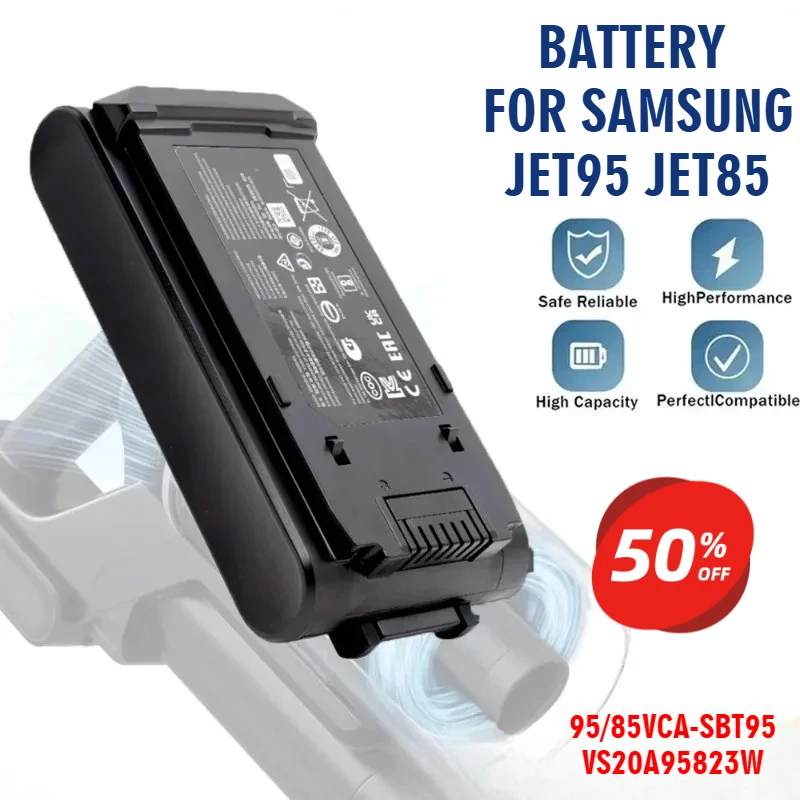 

25.2V Replacement Battery for VS20A95823W VS20B95943N,High Capacity,Part No VCA-SBTA95 for Jet95 Jet85 Series Vacuums