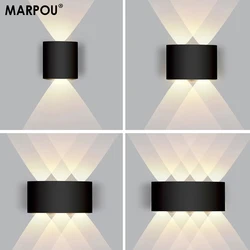 MARPOU Wall Lamps Outdoor Waterproof IP65 wall lights for home AC110-220V 2/4/6/8/10W  Garden Lights Outdoor Light decor