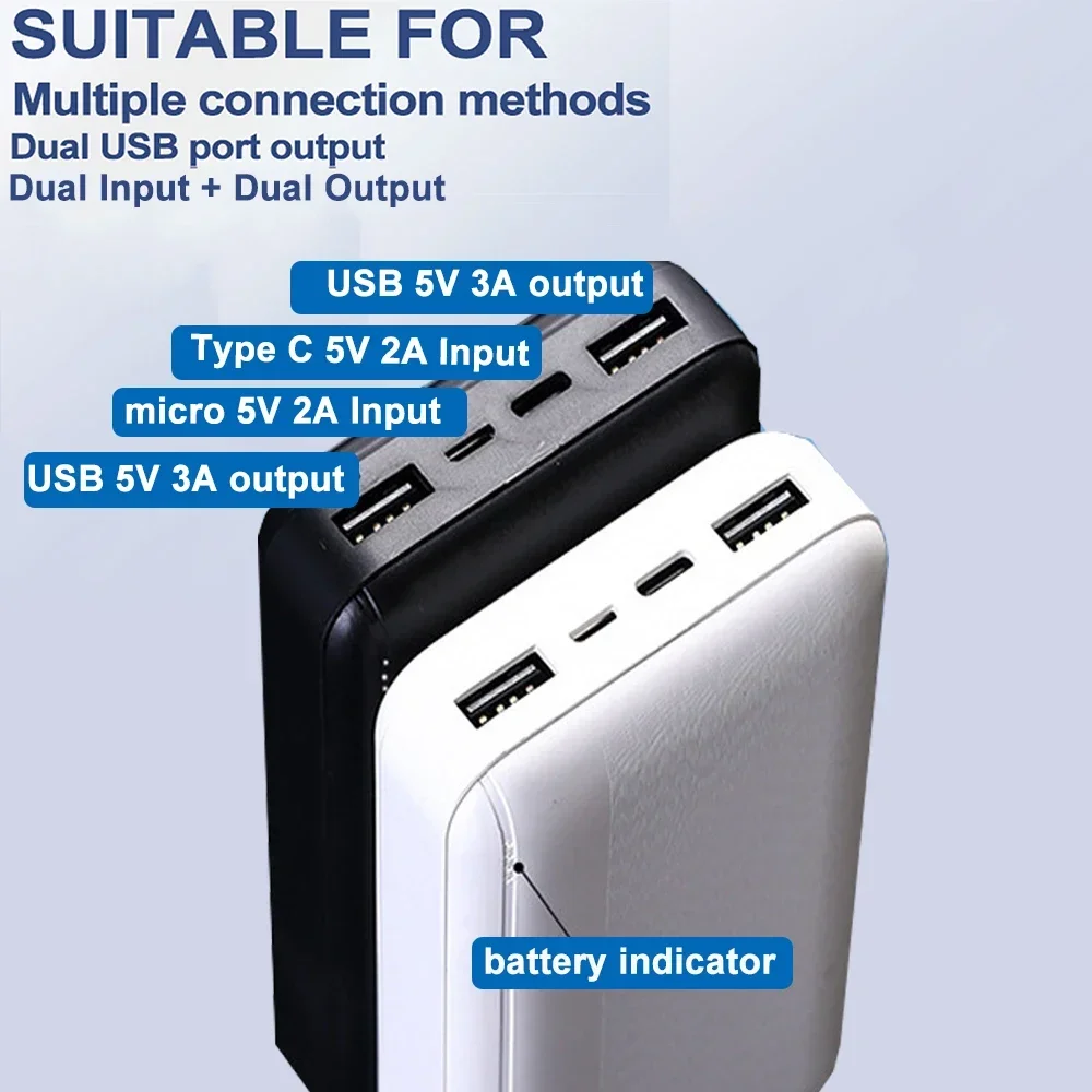 20000mAh 5V Portable Charger External Battery Pack For Heating Vest Jacket Scarf Gloves Electric Heating Equipment Power Bank