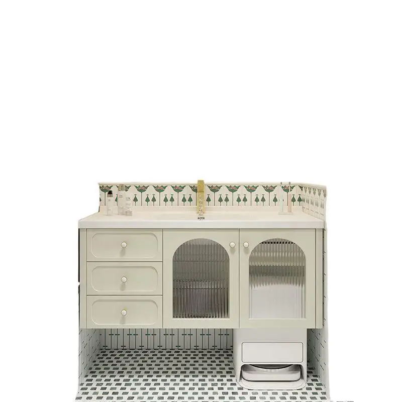 

Комбинированный шкаф для ванной комнаты, туалет, керамический встроенный умывальник для лица