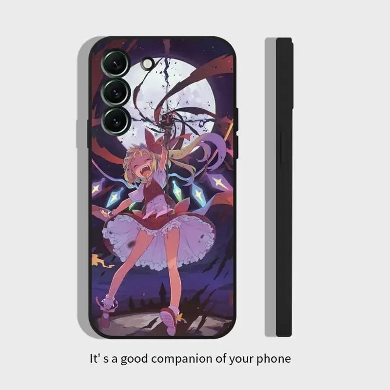 Touhou Project Flandre Scarlet Phone Case For Samsung Galaxy S 23 22 21 20 10 e 9 8 7 6 5G plus edge ultra lite Black Soft Cover