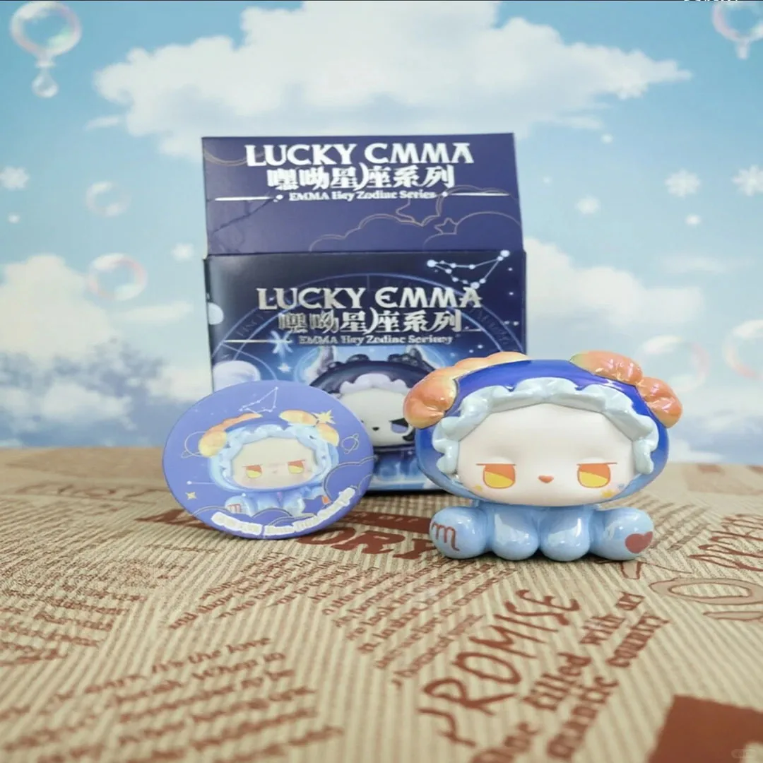 

Lucky Emma Blind Box Hey Zodiac Series Collectible Art Toy Cute Figurine Desktop Ornament For Adult Collection Home Decoration