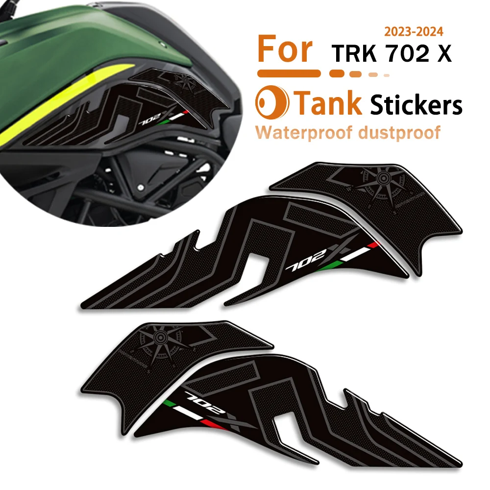 

Motorcycle 3D Sticker Fuel Oil Side Tank PadProtector Decals KitFor Benelli TRK 702 X 702X Adventure 2023 2024