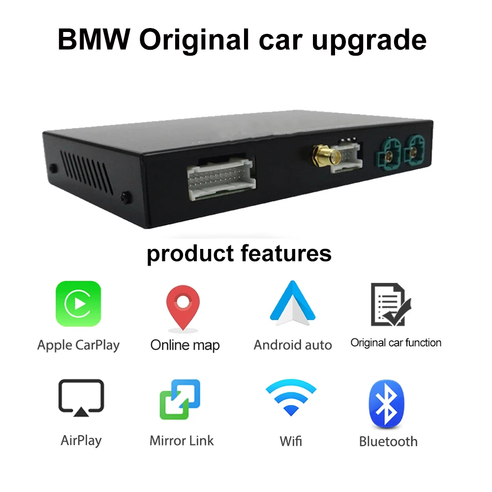 Wireless Carplay Interface For BMW NBT F20 F21 F23 F30 F31 F32 F33 F34 F36 F10 F11 F01 F48 F15 F56 F25 Android Auto Car Play