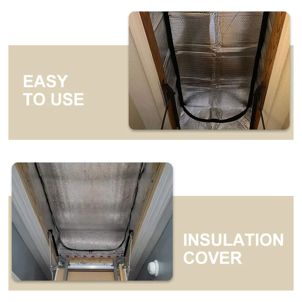 

Thermal Insulation Cover for Attic Stairs 1 Unit Easy Fit Design for Door Opening Superior Heat Retention Performance