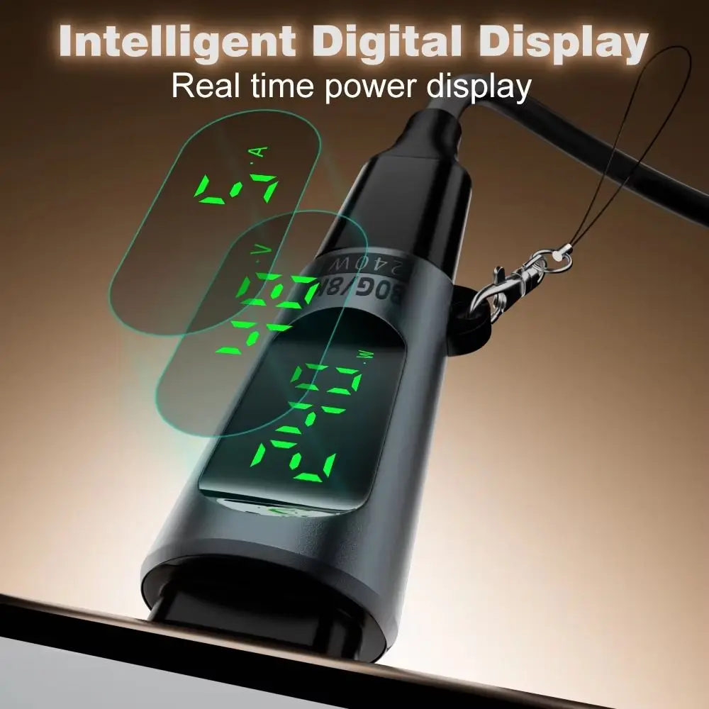LED Display Type C OTG adapter PD240W USB C Female Type C OTG Adapter USB Adapter 80GBPS USB-C Converter Mobile/Laptop