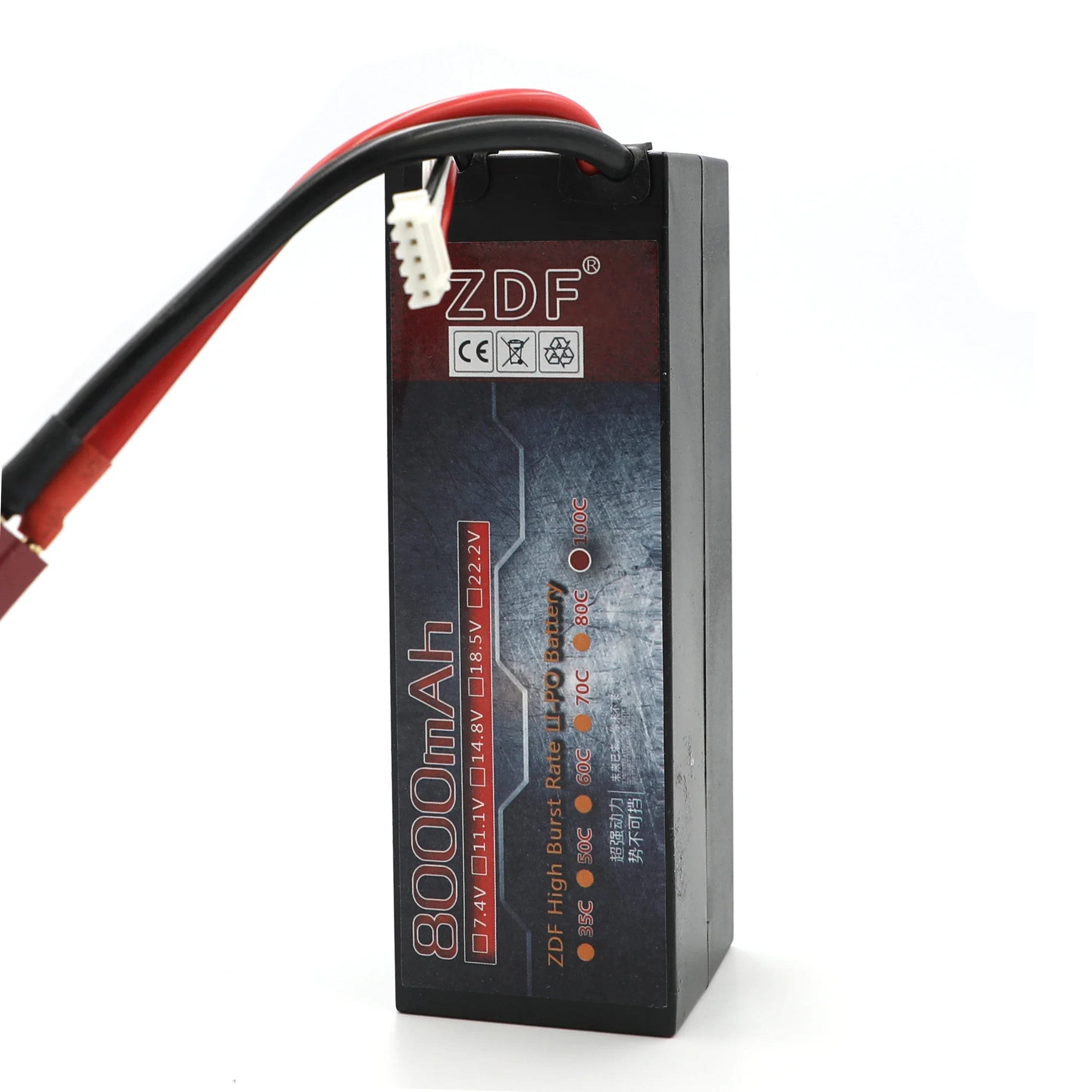 ZDF New version RC Lipo Battery 4S 4P 14.8V 8000mah 100C Max 200C Hard Case For Airplane Traxxas Car RC Truck