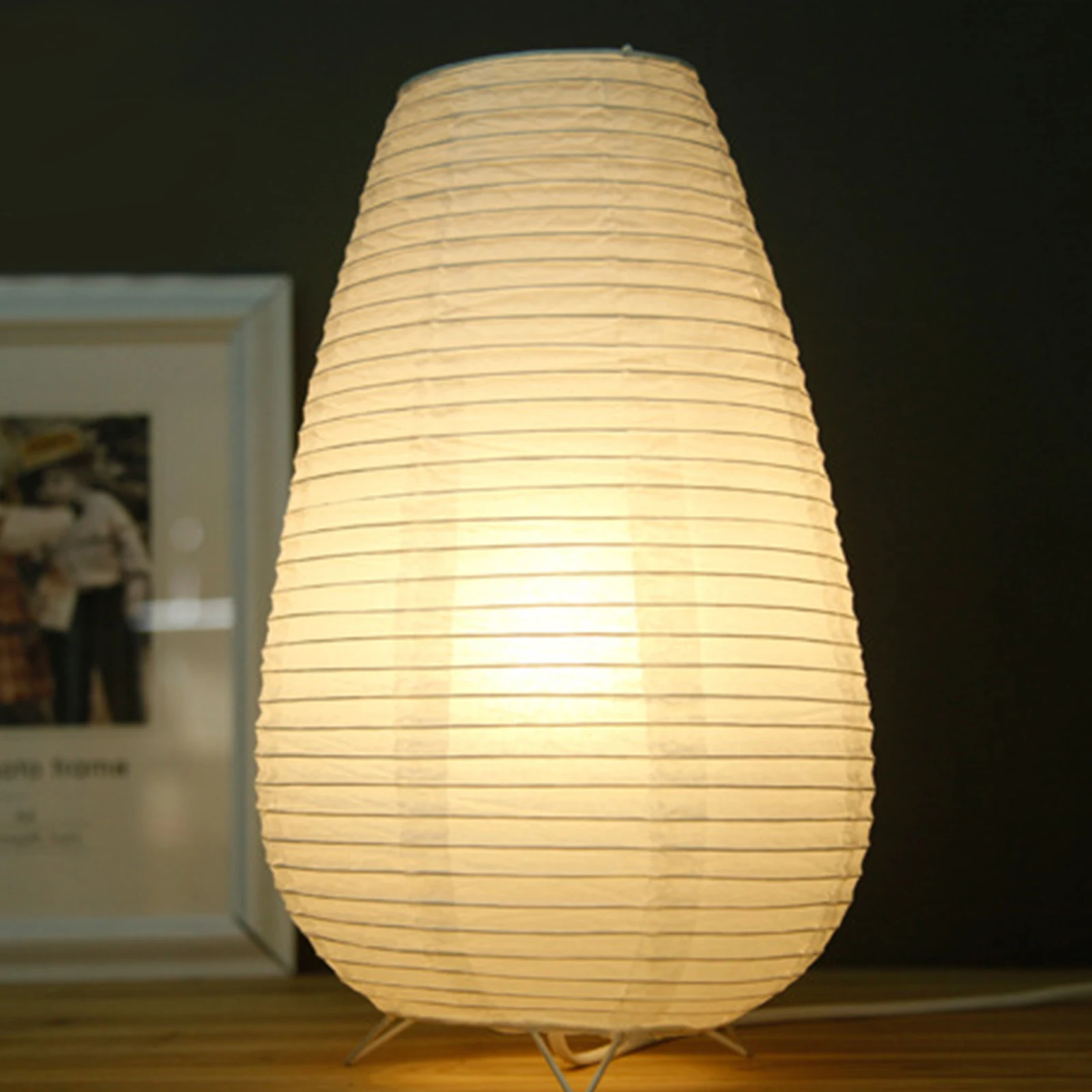 

Soft Glow Night Lamp Desk Nightst Desk Light Paper Lantern Table Light Warm Lighting Table Lamp Safe Durable