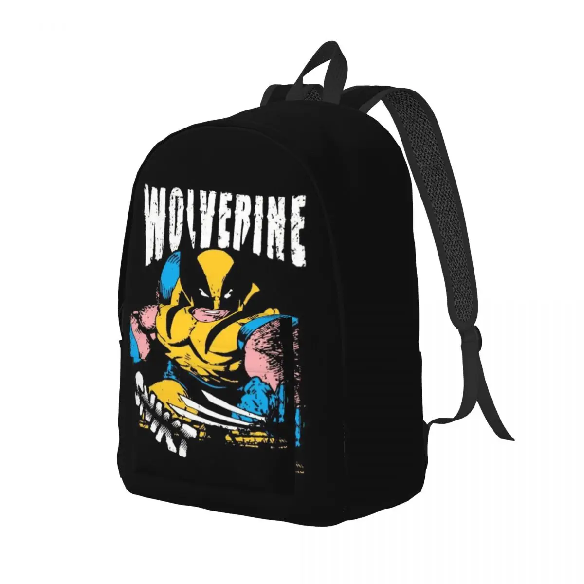 Custom Wolverine Cartoon Travel Canvas Backpack Men Women School Laptop Bookbag College Student Daypack Bags