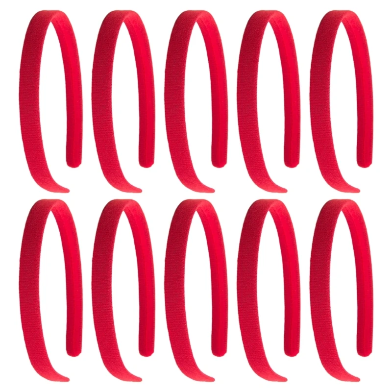 

10Pcs Black Plain Headband Soft Hairband Base