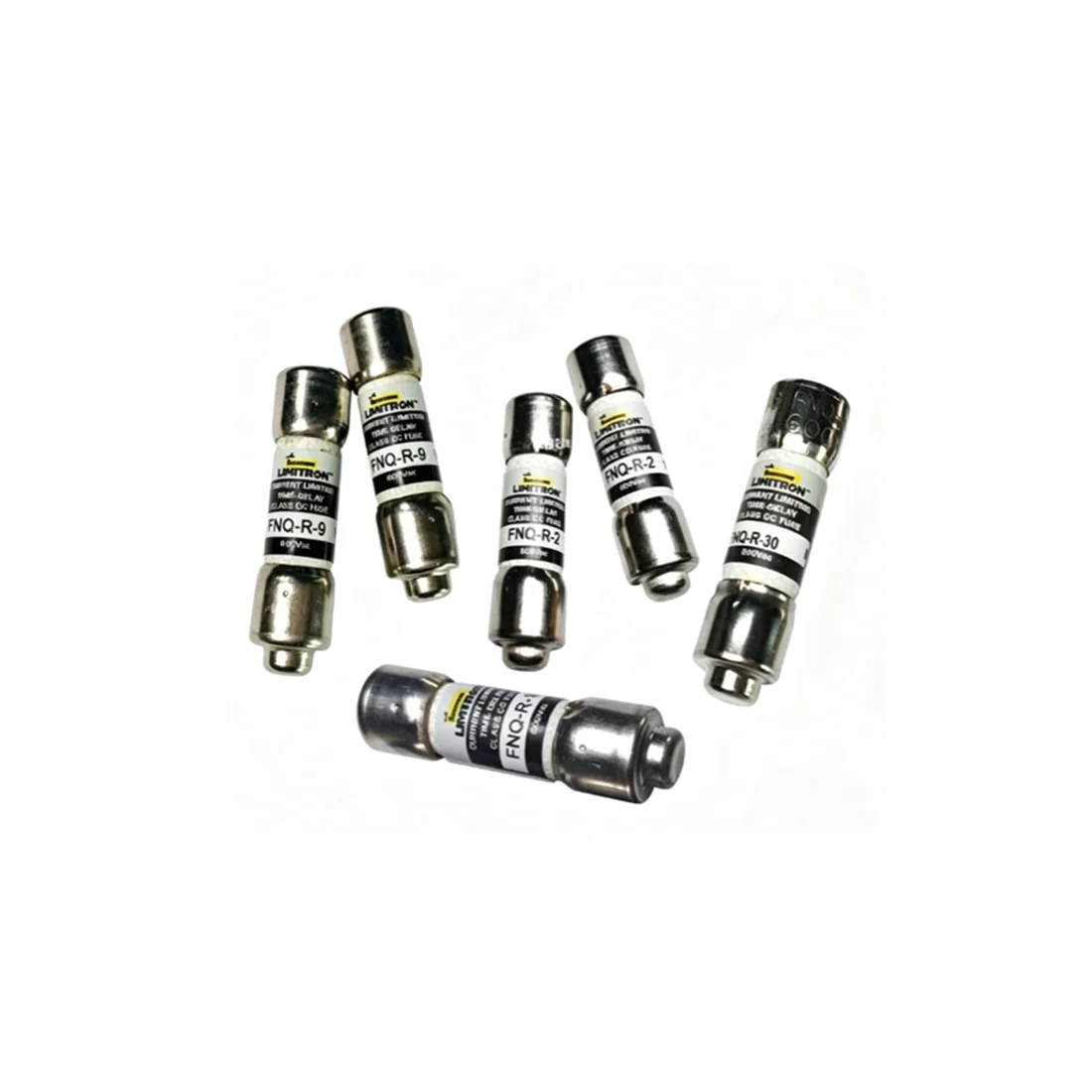 FNQ-R-25 FNQ-R-20 FNQ-R-15 FNQ-R-12 FNQ-R-10 FNQ-R-9 FNQ-R-8 Class CC Time Delay Current Limiting Cartridge Fuse 600VAC Original