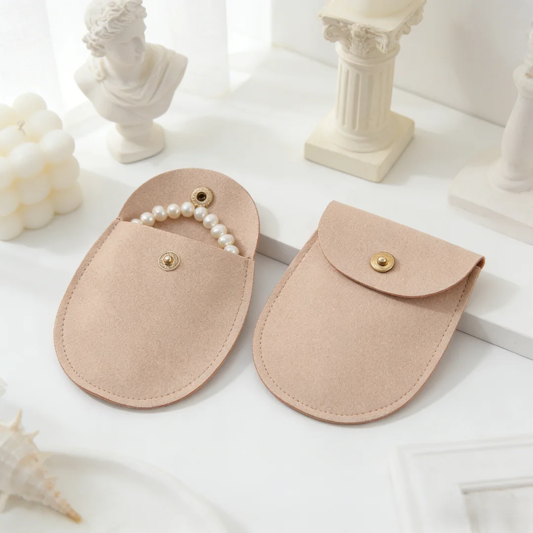 

Милые мешочки из микрофибры для украшений, 10 шт., 7,8x8,5 см, бархатные мешочки на кнопке для колье, подвесок, подарки на день рождения, выпускной, милый подарок