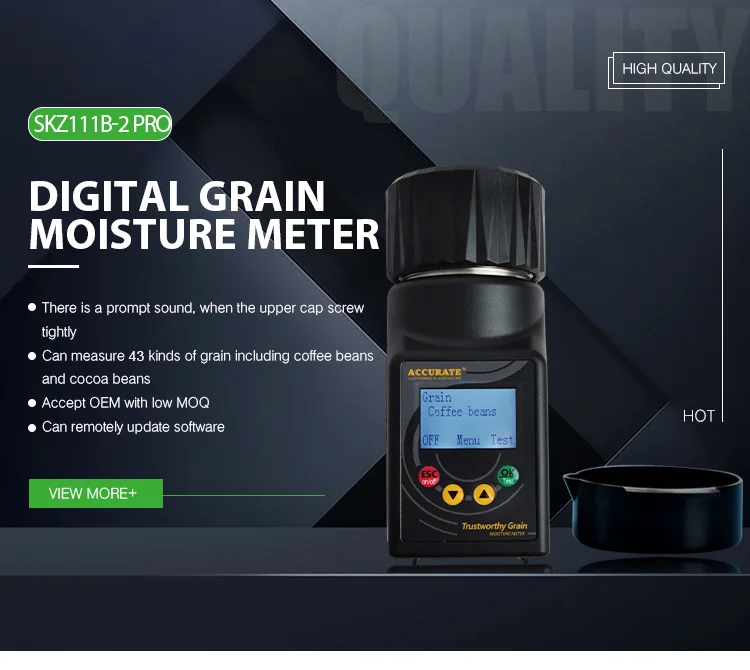 SKZ B-2pro Intelligentes Feuchtigkeitsmessgerät mit acht Sprachen, Feuchtigkeitsmessgerät für Kaffeebohnen, Mais, Sojabohnen und Cashewnüsse – Detail 1