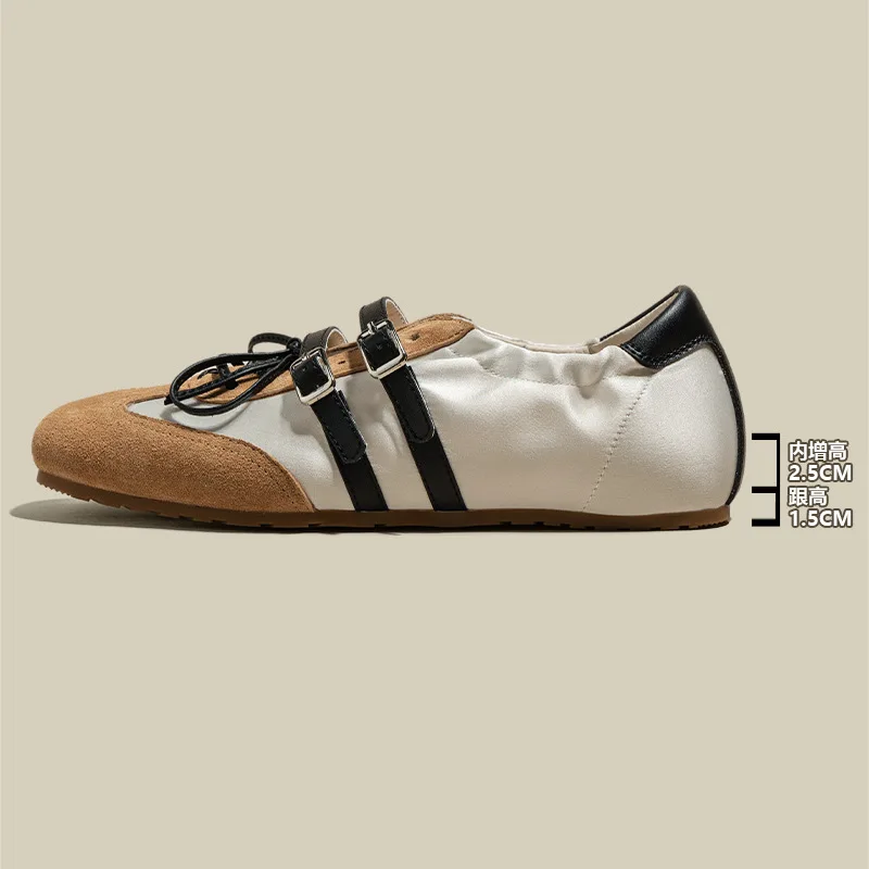 

2026 Summer New Color Block Mary Jane Shoes Soft Sole Breathable Lightweight Casual Daily Footwear