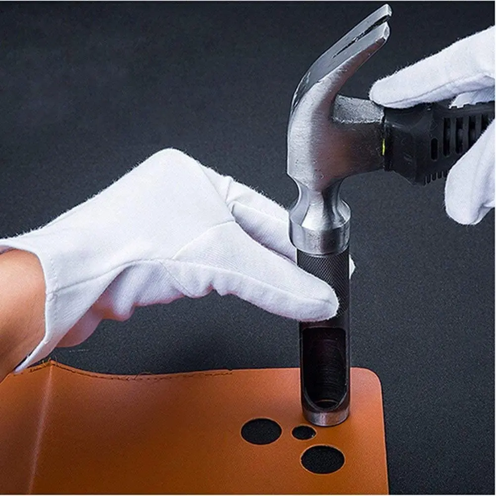 1mm ~ 10mm sets for your choose Hole Puncher Leather Hole Punch Round Steel Leather Craft Hollow Hole Punch Gaskets Rubber Tools