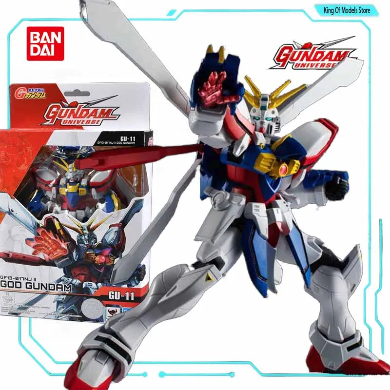 Bandai Original Model Kit GUNDAM UNIVERSE STRIKE GUNDAM Anime Action Figure Assembly Model Toy for Boy Gifts Ornaments