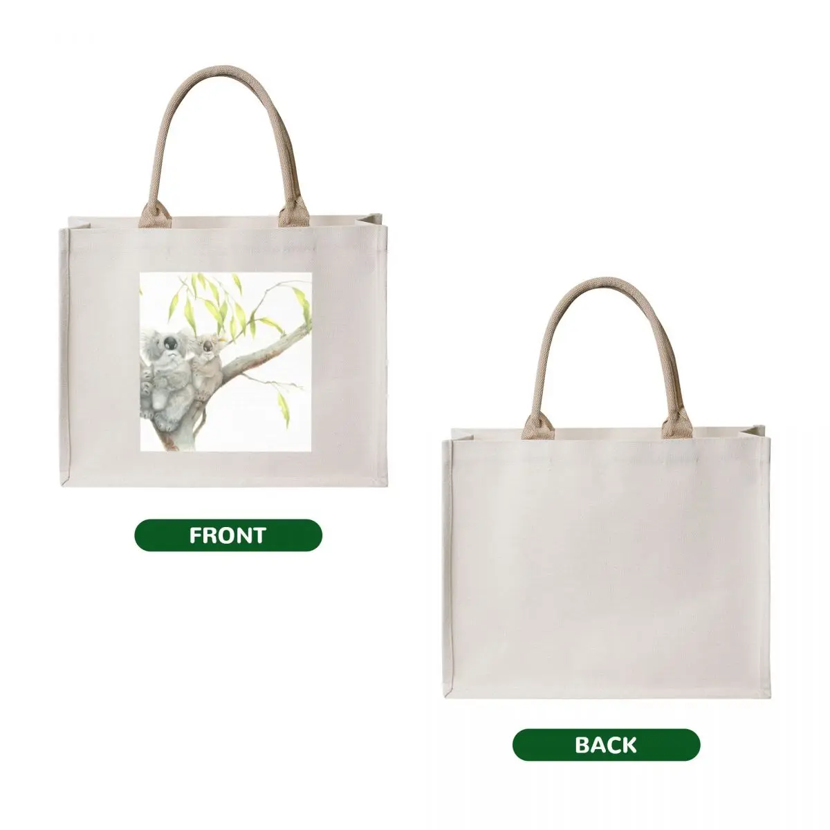 Koala bears relaxing Tote Bag women bag tote bag canvas large tote