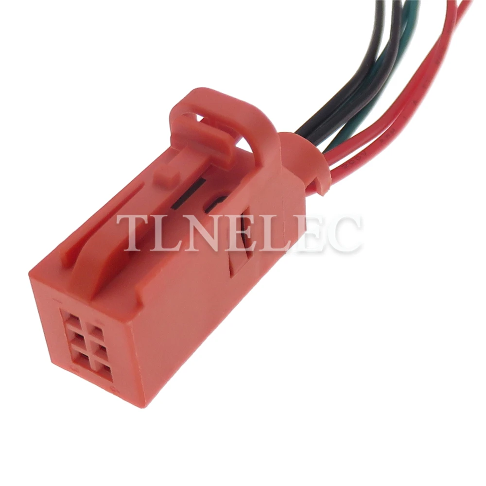 6 Pin Way Car Tire Pressure Alarm Unsealed Socket with Wires Auto Wire Harness Connectors 4D0971636B 4D0 971 636 B 1534121-3