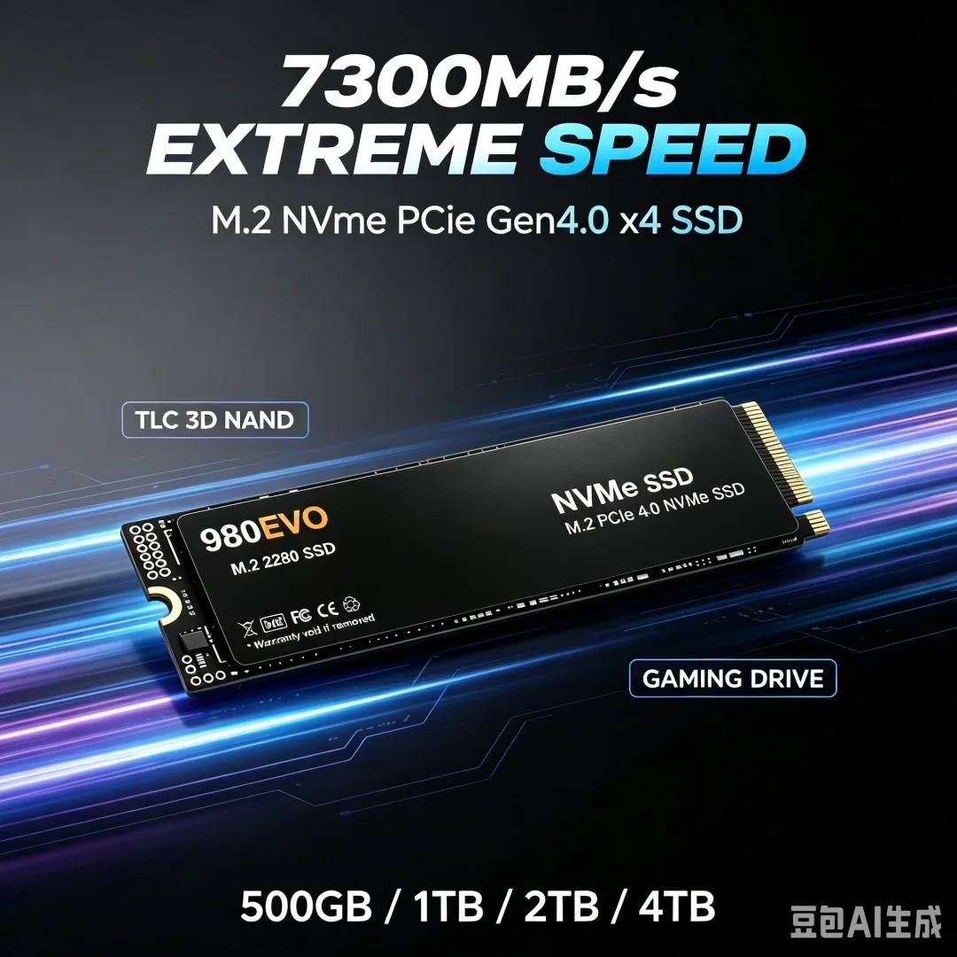 980 EVO SSD NVMe M2 500GB SSD 1TB 2TB 4TB SSD M.2 2280 PCIe4.0X4 Internal Solid State Drive Disk for Laptop Desktop PC
